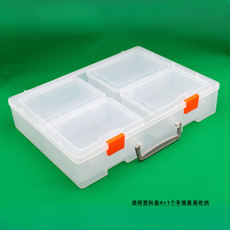 Caja de herramientas portátil Caja de almacenamiento de tarjetas de béisbol Caja de presentación Caja de almacenamiento de plástico pp transparente Caja de embalaje Caja de tarjeta de juego