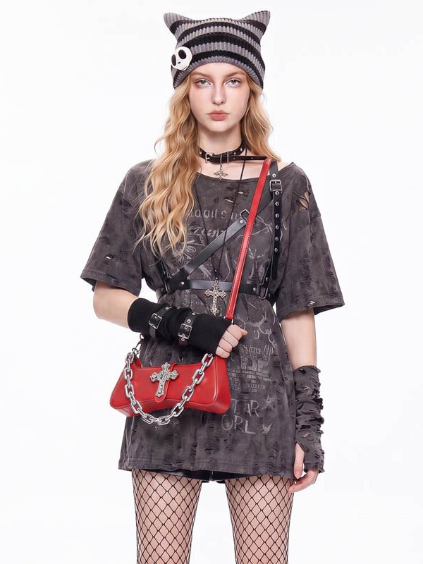 Nuevo cross-border bolso de hombro de cadena dulce y cool, nicho coreano de alta calidad, bolso de estilo extranjero.