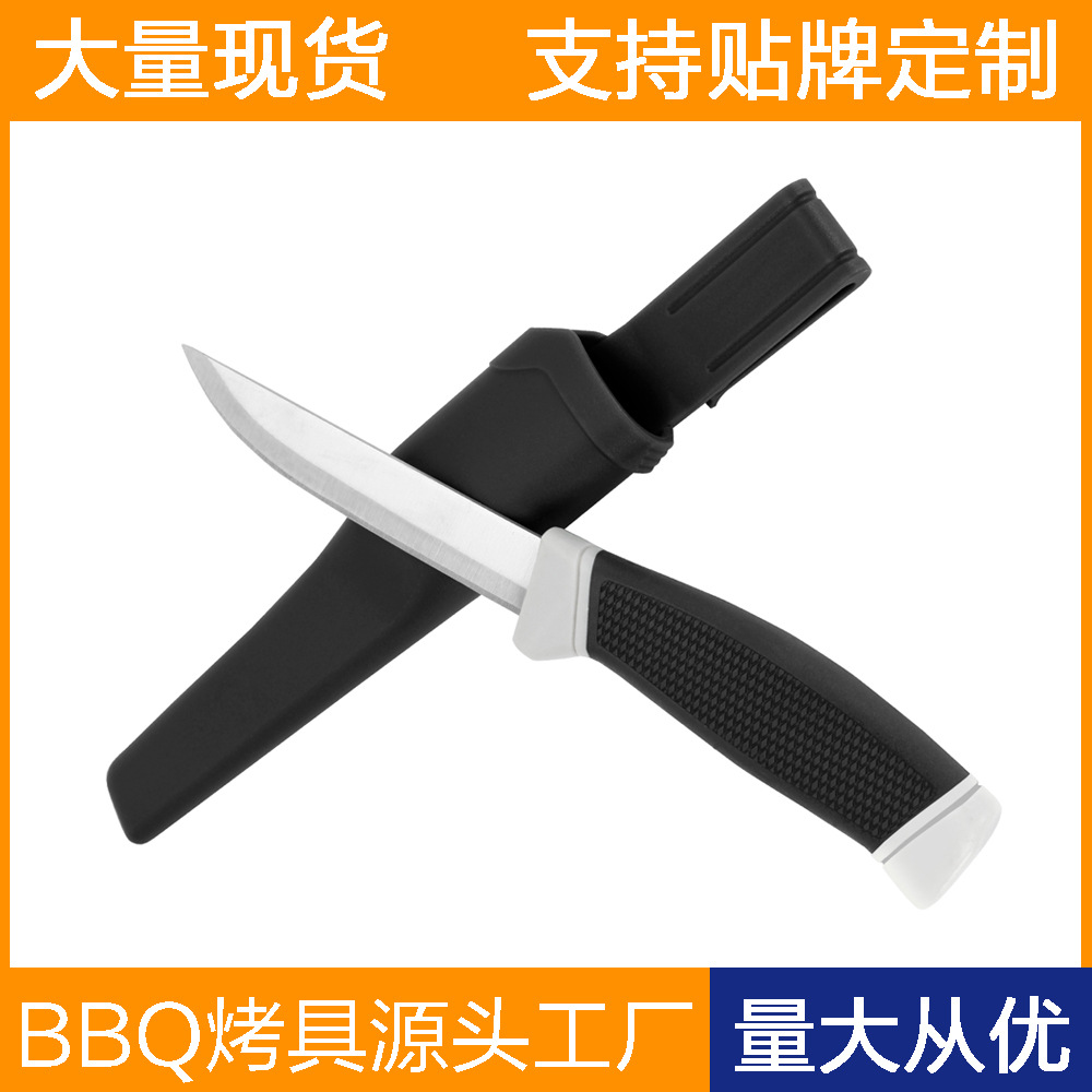 Cuchillo de pesca flotante de acero inoxidable Cuchillo de pesca para acampar al aire libre Cuchillo de pesca multifuncional con juego de cuchillos Herramientas para barbacoa Cuchillo Mora