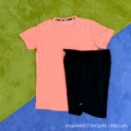 Crystal Stripe Set Orange + D218 Black Shorts