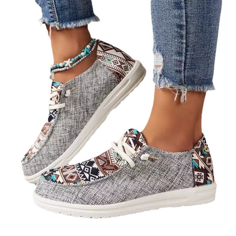 2024 Canvas Lefa Shoes Amazon Facing Casual Shoes Women's Foot Shoes Support Temu/Shein