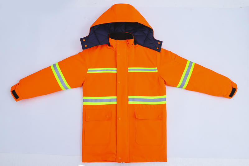 Sanidad ambiental tira reflectante invierno ropa de algodón limpiador chaqueta de algodón de limpieza ropa de algodón de protección laboral chaqueta de trabajo mantenimiento de carretera