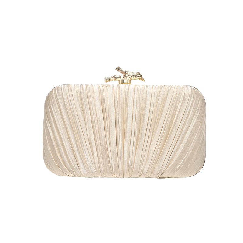 2025 nueva bolsa de cena retro transfronteriza, bolsas de mano de alta sensación, bolsas de cena de moda, bolsas de caja plegadas