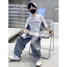 儿童装男童夏装薄款套装2026新款夏季中大童运动夏款短袖帅气时髦