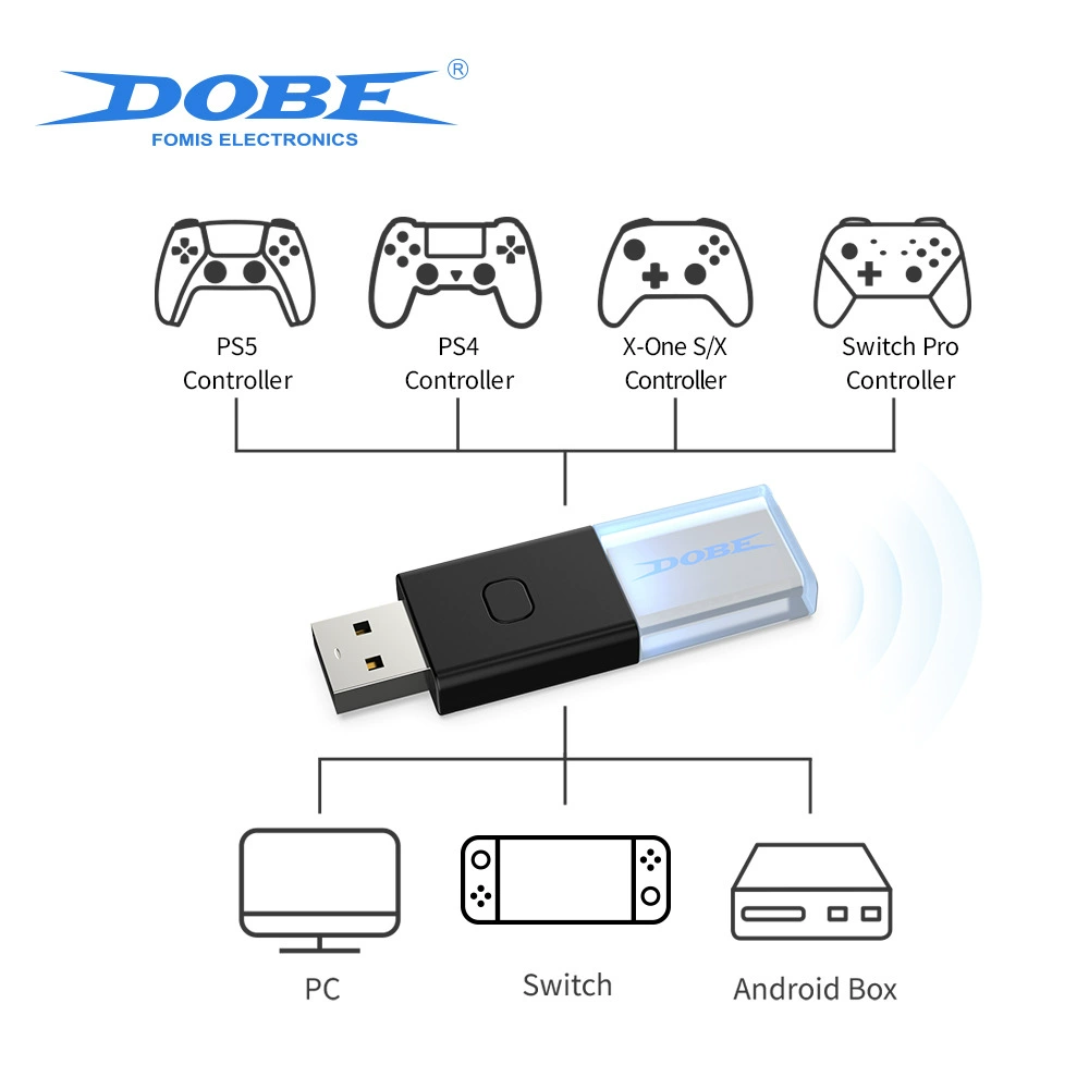 Переходник-приёмник Bluetooth для ПК, конвертер для Switch PS5 PS4 TY-1803