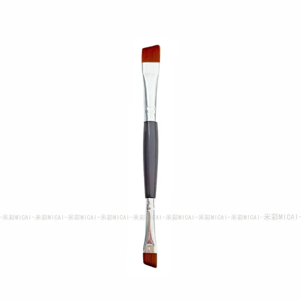 Black double-headed eyebrow brush