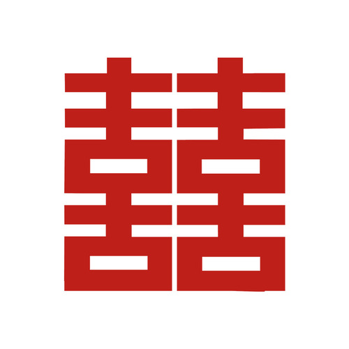 Wedding supplies engagement oversized three-dimensional happy character kt board wedding background decoration wedding ornaments wedding room layout 囍 character