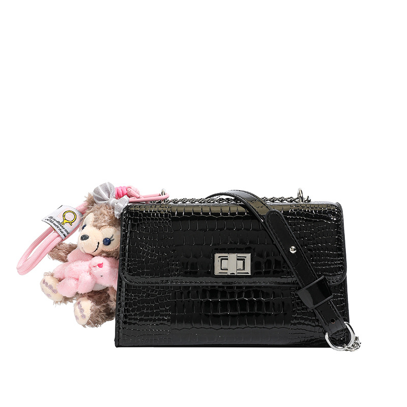 Bolsa de cadena de moda transfronteriza de cocodrilo 2026 nueva moda multifuncional bolso cuadrado de lujo extranjero bolso de hombro ligero
