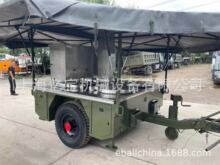 海南野战炊事挂车移动车队饮食车 救灾训练车户外补给炊事车