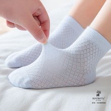 2025小巴兔儿童袜子薄款网眼女童宝宝袜大童马卡龙色中筒袜子批发