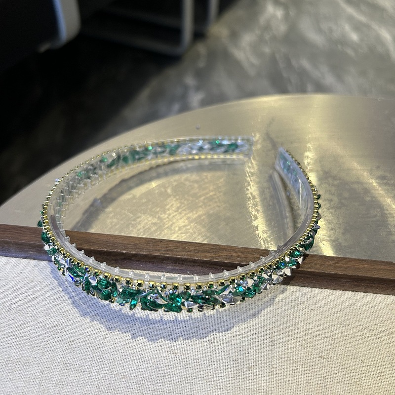 120g Weight Hair Band Hair Accessories Type 1 Piece Quantity Holiday, Daily Occasion Crystal Material Geometric Pattern All Seasons Season Women's Gender Vintage Style, Simple Style Style Vintage Style Simple Style Women's Geometric Crystal Hair Band 20