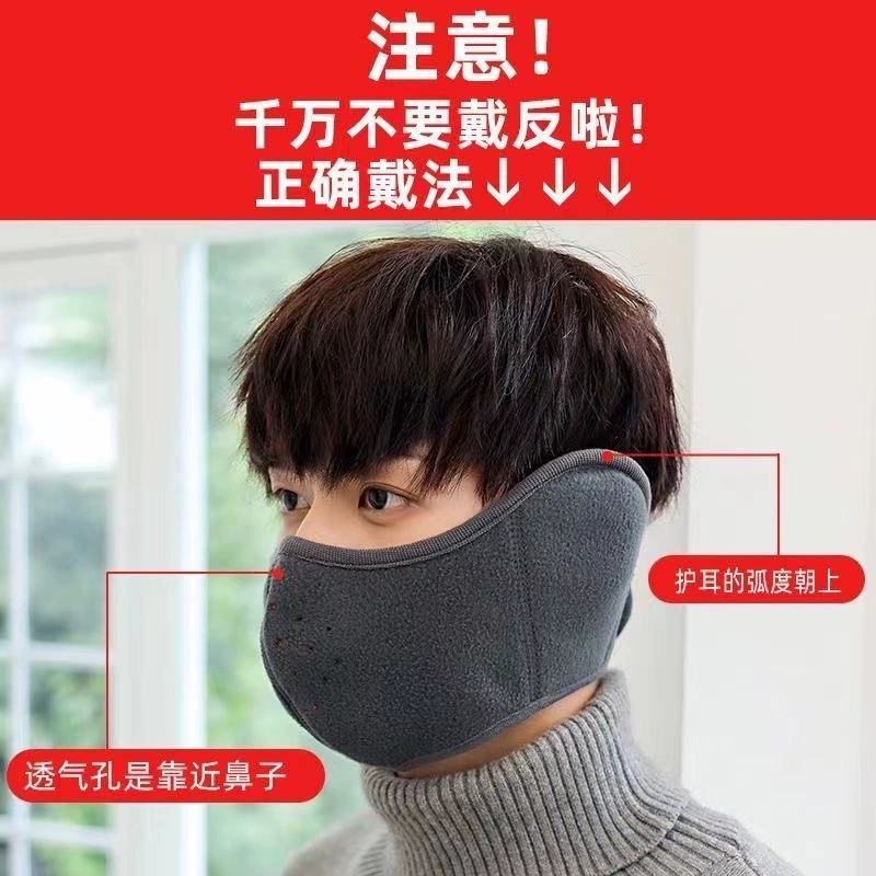 Keep warm medical mask, windproof headphones