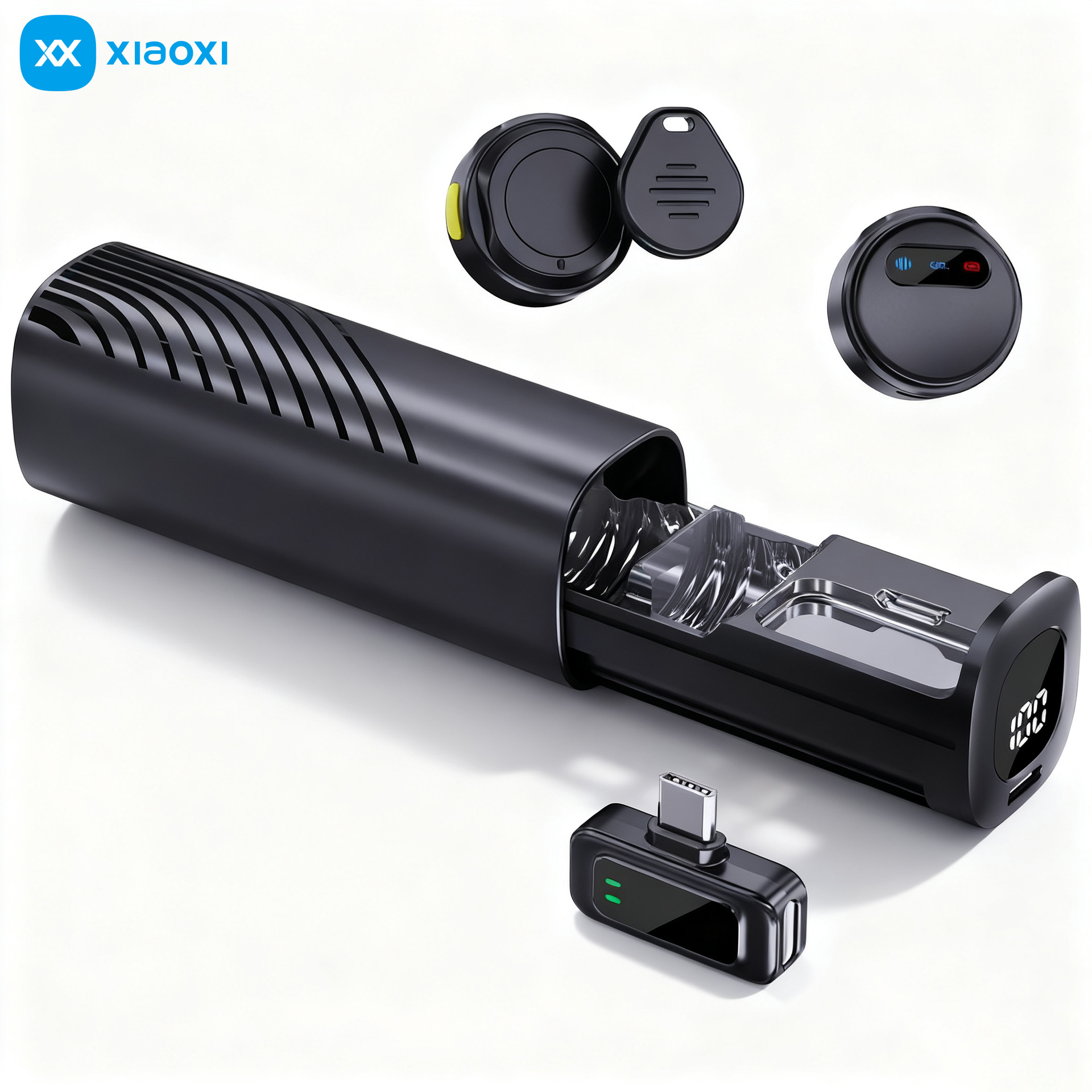 M530新款私模抽拉磁吸无线领夹麦克风主动降噪麦直播录视频收音