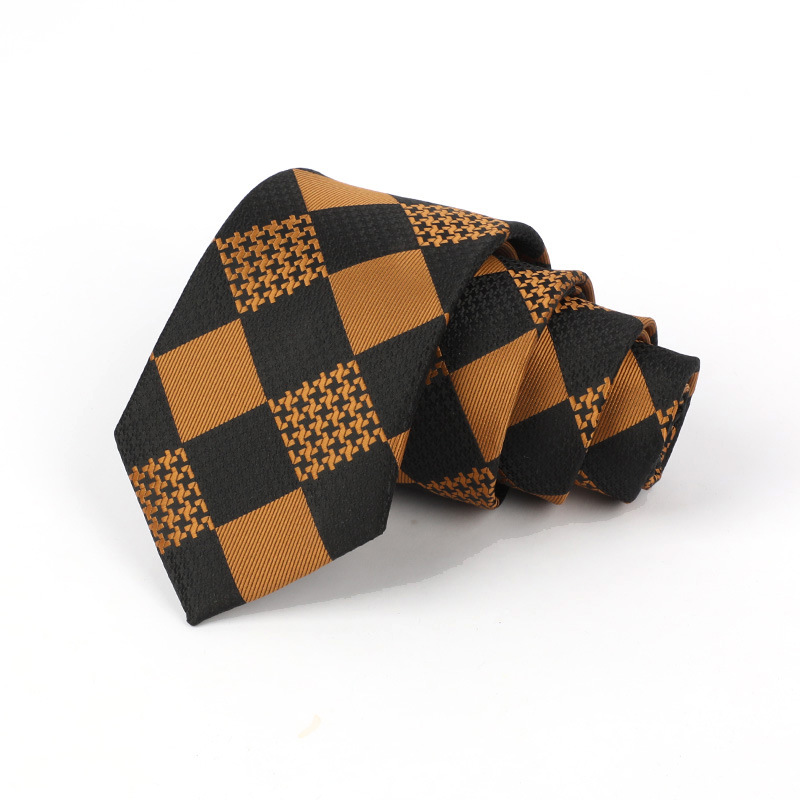 Corbata de hombre jacquard bordado 8CM poliéster seda corbata tejida hombre sentido superior l corbata logo diseño y producción