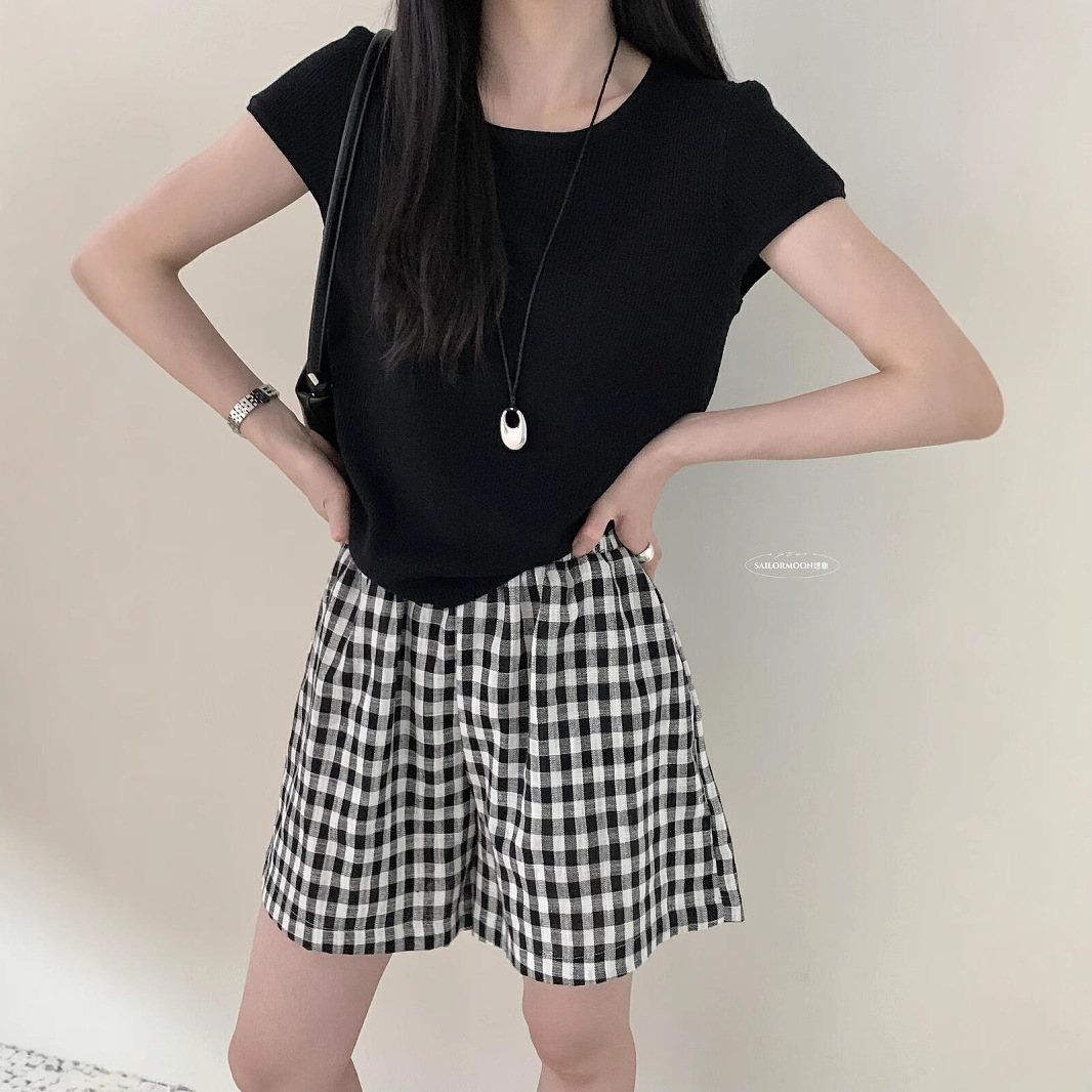 Imagine SAILORMOON delgado casual cintura elástica ropa exterior suelta hombre pequeño cintura alta pierna ancha pantalones calientes image 5