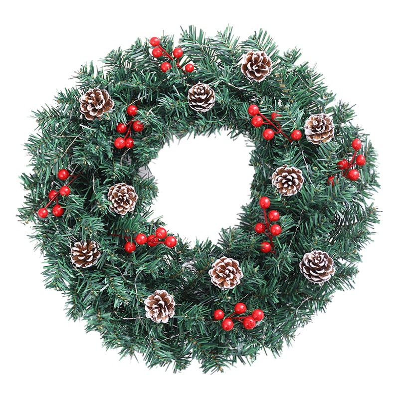 Guirnalda de Navidad caliente especial transfronteriza 30/40/50/60cm decoración de Navidad Garland decoración escena diseño