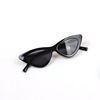 Children's fashionable glasses, sunglasses, triangle, light lens, suitable for import, cat's eye, European style