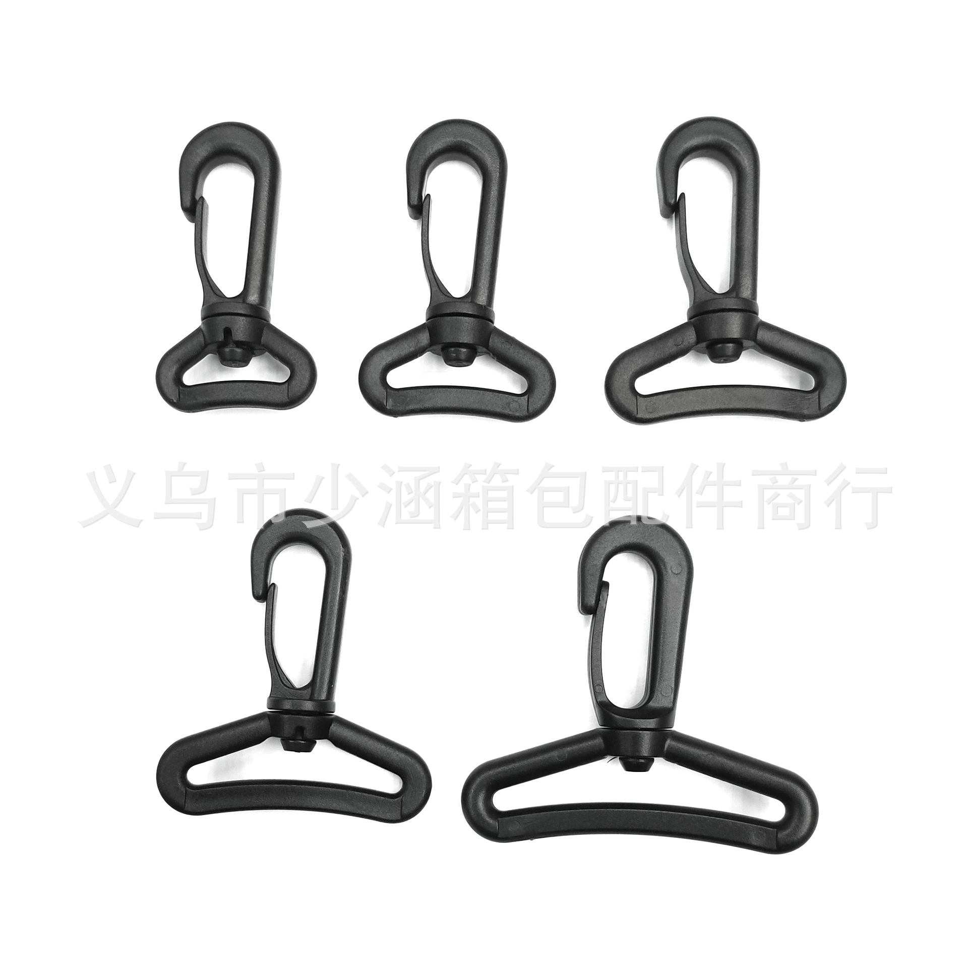 Фабрика 20 ~ 51 мм черный пластиковый вращающийся крючок Пряжка Сумка плечевой ремень крючок Палатка аксессуары крючок Пряжка оптом