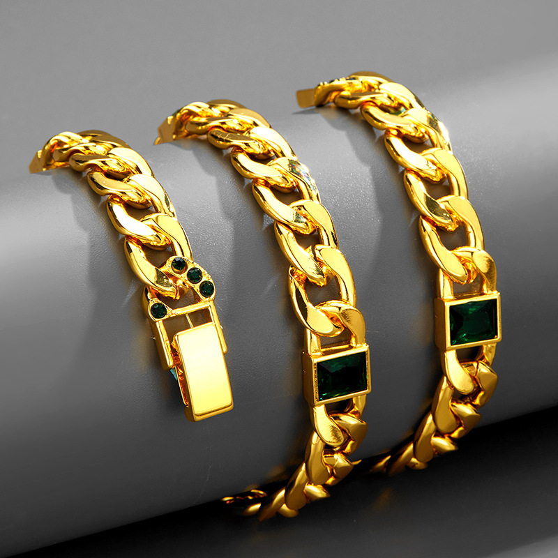 Retro Geometric Alloy Inlay Rhinestones Unisex Necklace 1 Piece