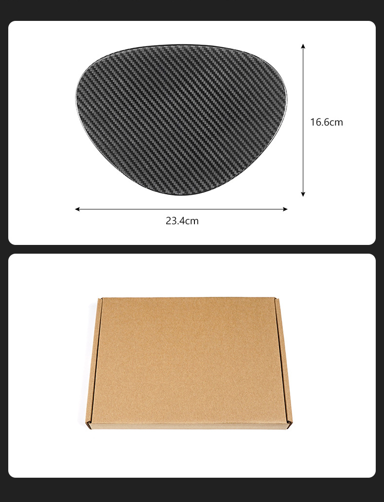 Cross-Border Applicable to 22 Models of Subaru Brz and Toyota Real Carbon Fiber Fuel Tank Cap Dry Carbon Exterior Modification Parts