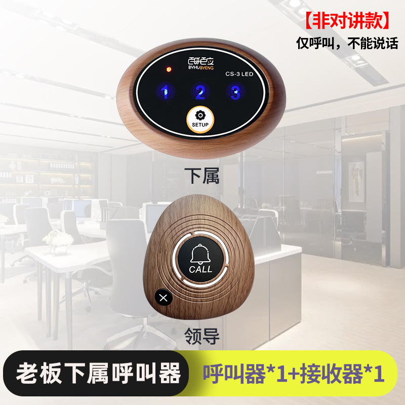 호출 1개, 나뭇결 모델 A(리더 호출 1명, 하위 소유자 1명) 비인터콤 모델