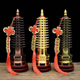 铜合金文昌塔 九层十三层文昌塔摆件13层学生书桌办公室摆件
