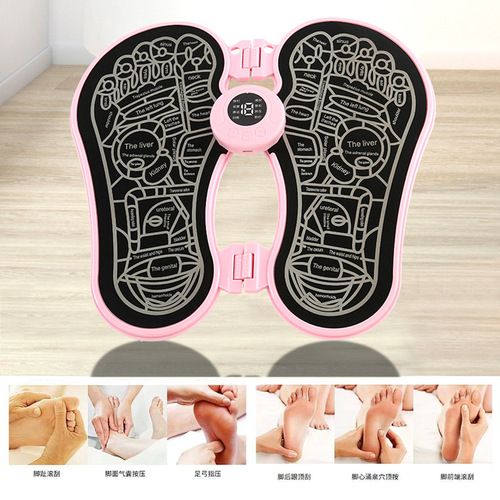 Intelligent Pulse Foot Massager Electric Hot Compress Relaxation Acupoint Folding Foot Foot Pad Foot Massager