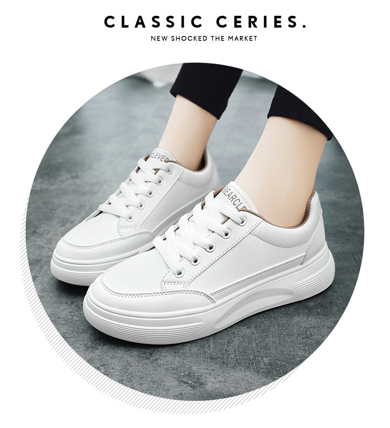 法米姿 秋季新款时尚圆头板鞋运动休闲单鞋