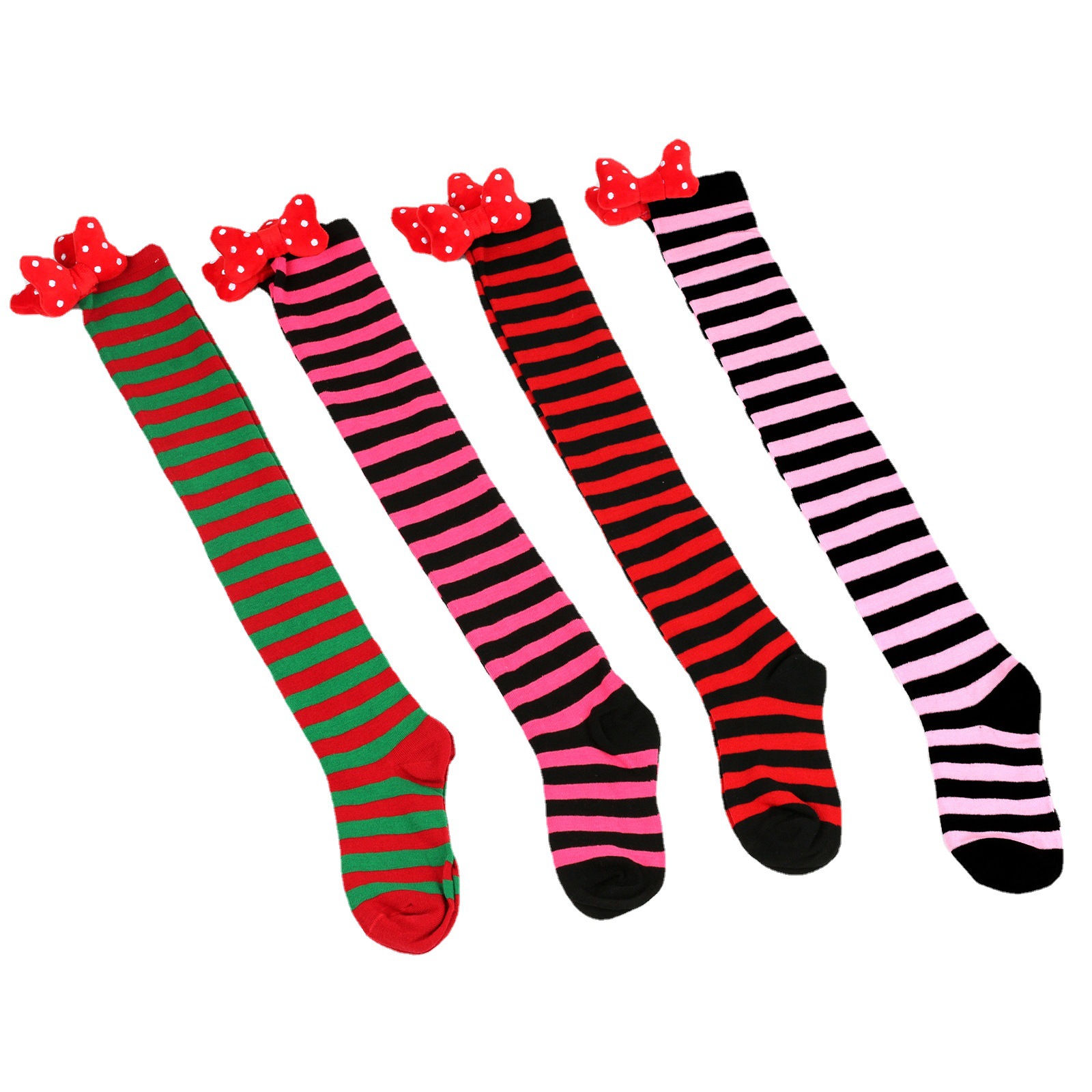(Cross-border trading), cute socks with bow, cartoon three dimensional bow tie, European style 4