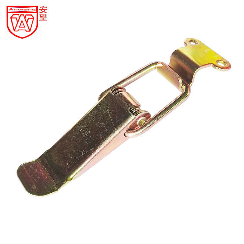 AW / Anwang caja de equipos de aviación caja de bloqueo caja de bloqueo caja de bloqueo caja de madera fija botón de boca de pato 001A6 gancho de hierro chapado en color