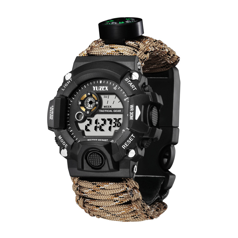Promotional Outdoor Mountaineering Sports Watch Seven-core Umbrella Rope Hand-woven Strap Camping Survival Watch Promotional Outdoor Mountaineering Sports Watch Seven-core Umbrella Rope Hand-woven Strap Camping Survival Watch