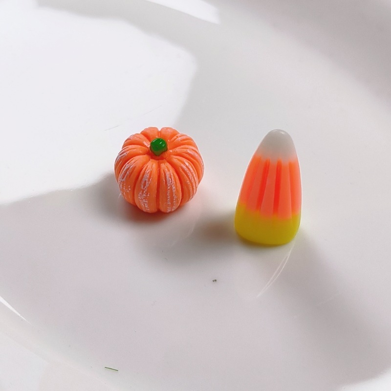 ハロウィン装飾材料悪魔カボチャ樹脂装飾品発光カボチャトウモロコシ DIY ジュエリーアクセサリー|undefined