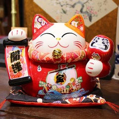 Fuyuan lucky cat ornaments opening money piggy bank small ceramic shop home cashier living room gifts