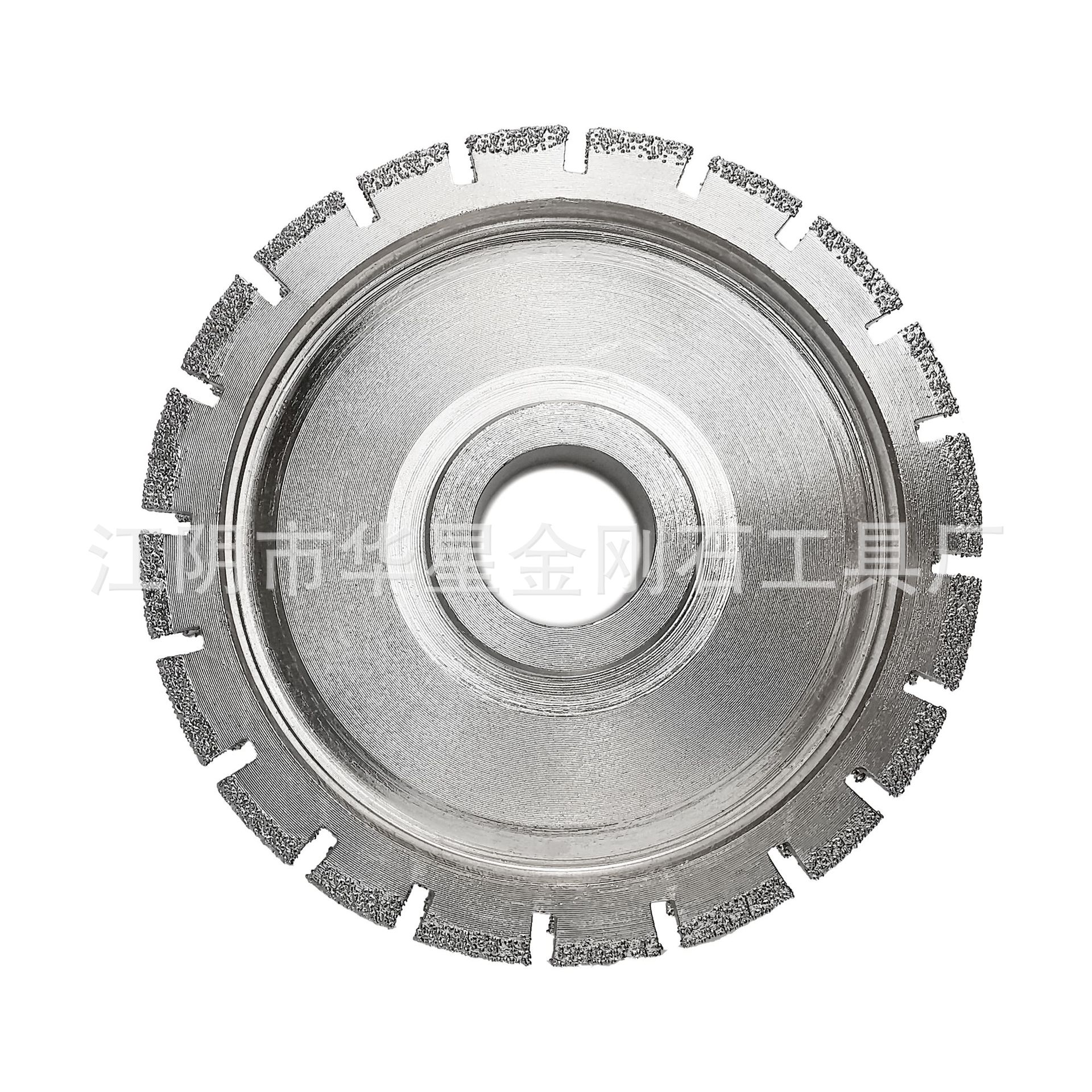 钎焊手提轮抛光半圆弧面抛光轮大理石磨边金刚石磨边轮钎焊铣刀