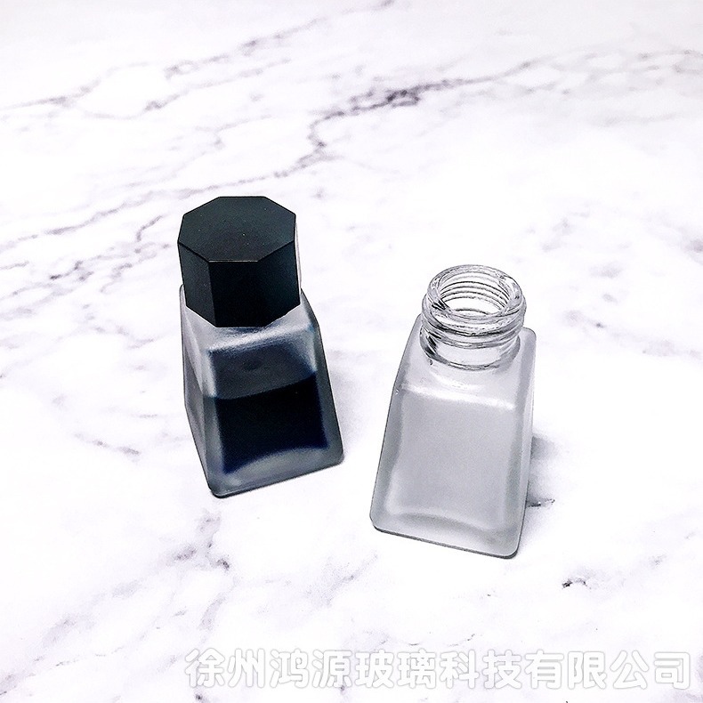 现货墨水瓶30ml 透明诺丽色墨水包装瓶 小容量玻璃空瓶子 水晶料