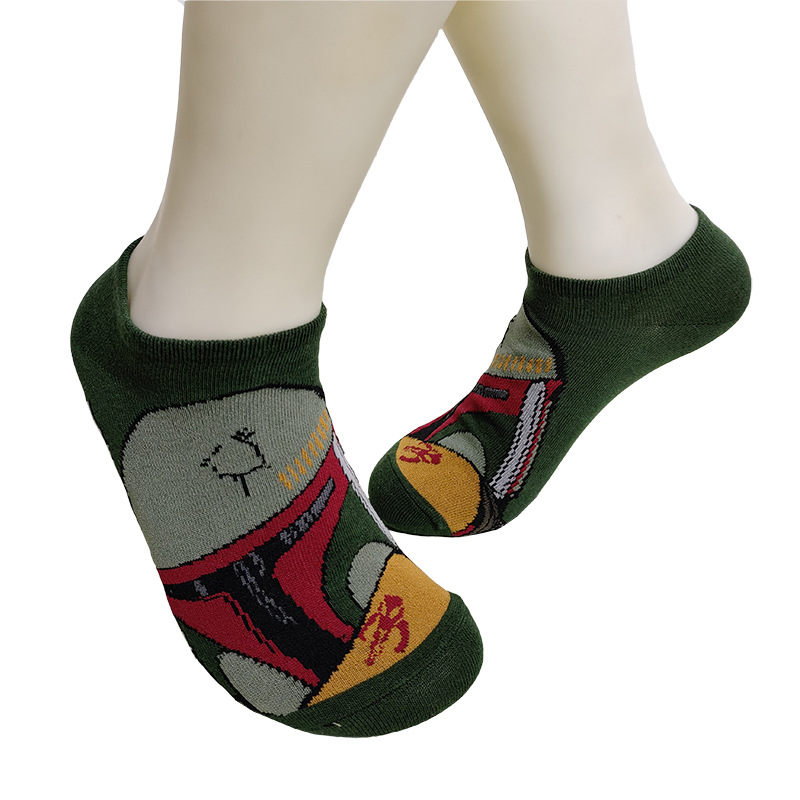 Calcetines de media pantorrilla a la moda con diseño de dibujos animados, creativos y personalizados, de algodón jacquard, de Suri Knitting, suministro transfronterizo.