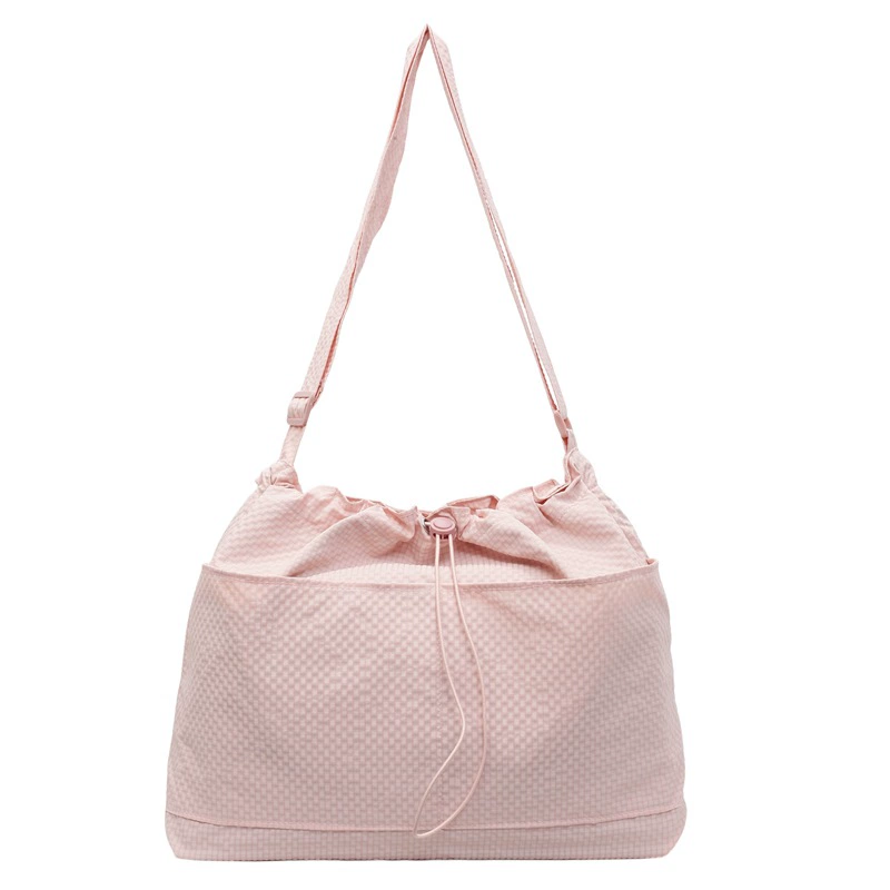Capacious waterproof nylon one-shoulder bag, travel bag, shoulder bag, drawstring