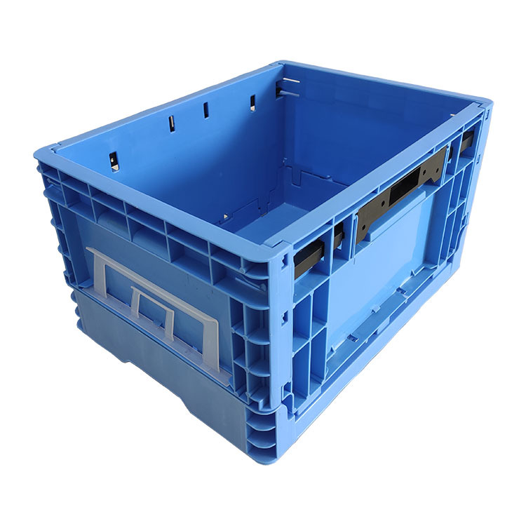 塑胶汽配折叠箱EUO-4322可折叠箱物流EU箱400*300*230折叠塑料箱