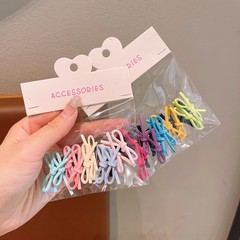 子供用リボンヘアピン、カラフルな前髪サイドクリップ、後頭部ヘアピン、編み込みヘアピン、ヘアピン、ヘアアクセサリー、ヘッドドレス