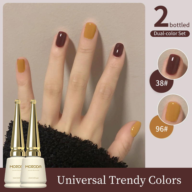 2025 nuevo traje especial de salón de manicura de color popular de color blanco mágico de champán de platino