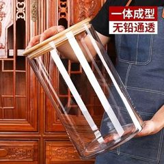 大容量ガラス瓶蓋付き陳皮貯蔵タンク商用大サイズ密封缶大口径茶葉干物展示.