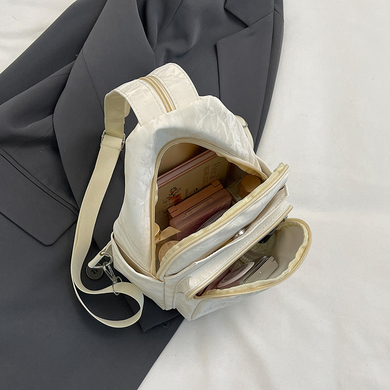 2024 nueva moda multifuncional multifuncional mochila casual pequeña para mujeres tres bolsas de pecho ligeras bolsas de hombro multicapa