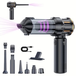 Cross-border car vacuum cleaner brushless motor high-power electric dust blower vacuum inflator four-in-one handheld