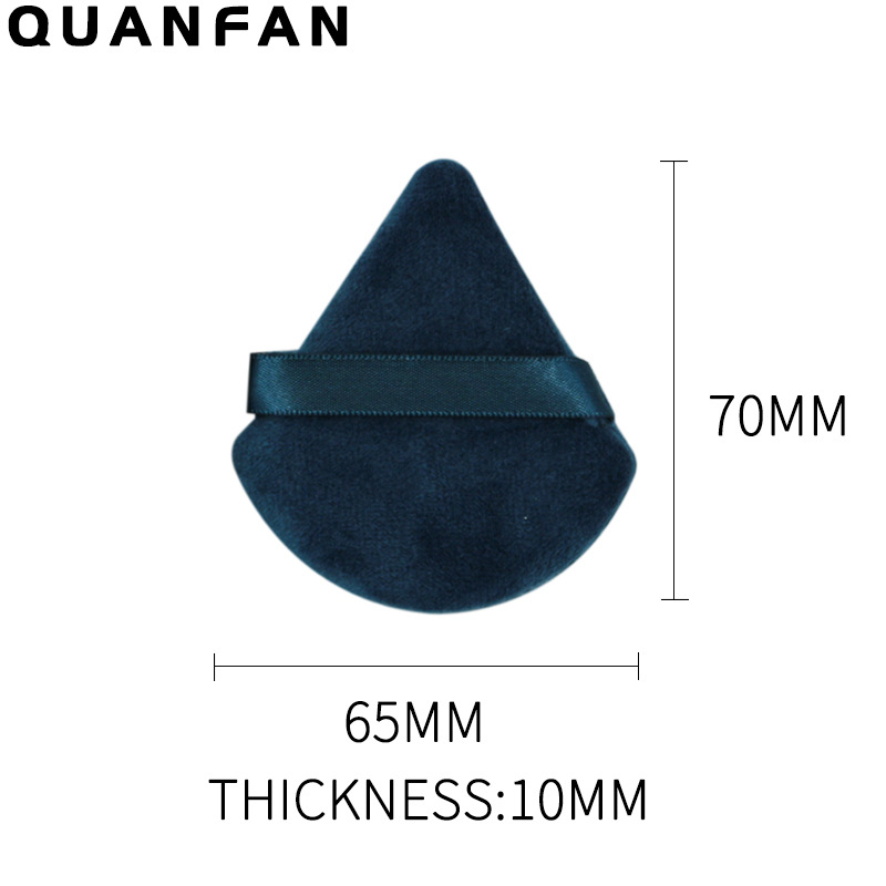 Suministro directo transfronterizo triángulo pequeño cuadrado redondo corazón melocotón polvo seco miel en polvo maquillaje multicolor material de pelo corto súper suave