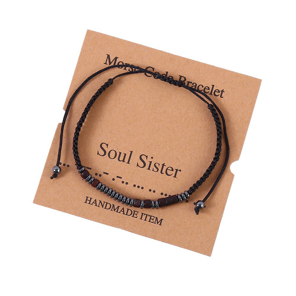 15g Weight Iron Stone Pendant Material Drawstring Bracelets Classification rope Chain Material 1 Piece Quantity Holiday, Daily Occasion rope, Iron Stone Material Geometric Pattern Unisex Gender Beaded, Braid Design Classic Style Style Classic Style Geometric Rope Iron Stone Wholesale Drawstring Bracelets 20