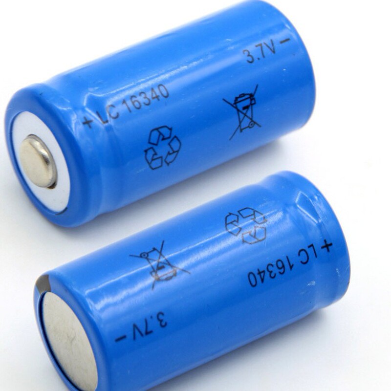 16340 lithium battery CR123A large capacity rechargeable battery 1300 mA 3.7V laser pointer strong flashlight