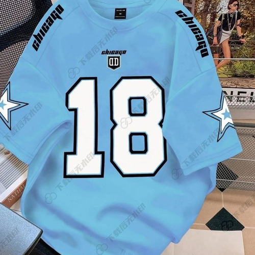 New Customer Discount - High-Quality American Retro NFI Men's Fashion Brand Loose and Versatile Printed Short-Sleeve T-Shirt