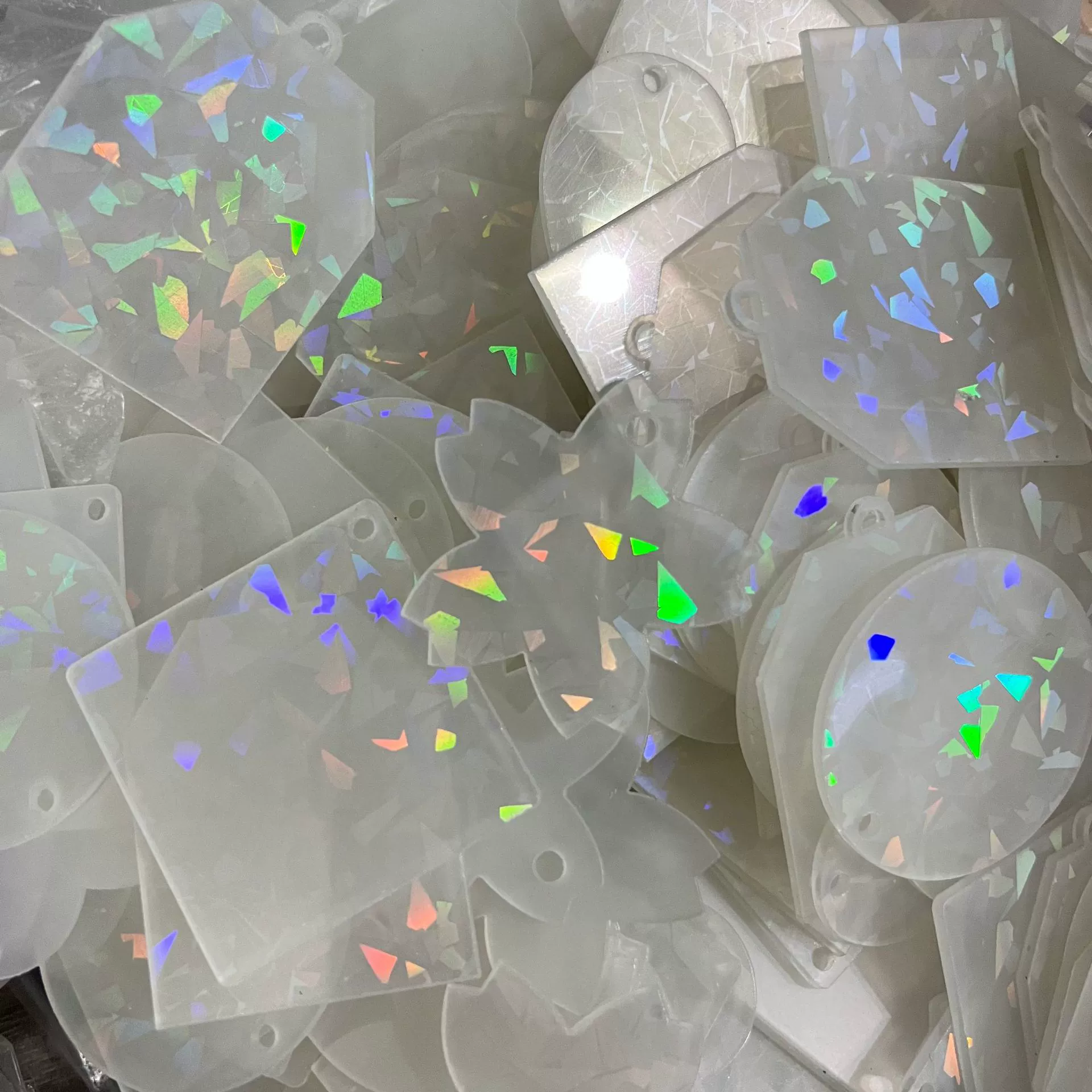 Новый красочный Лазерный Акриловый диск Goo ручной работы Goo Chuck брелок акриловый кулон