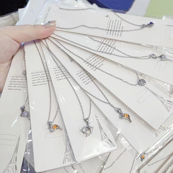 Cute fashionable universal necklace stainless steel