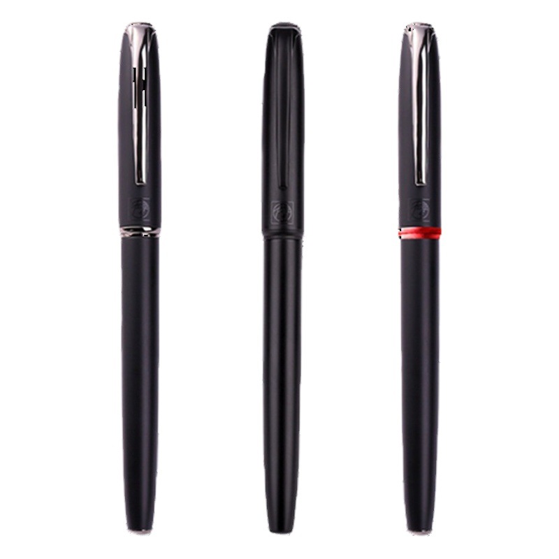 Picasso Signature Pen 916 Black Metal Pen Holder Ball Pen Heavy Feel Frosted Business High-end Men's Signature